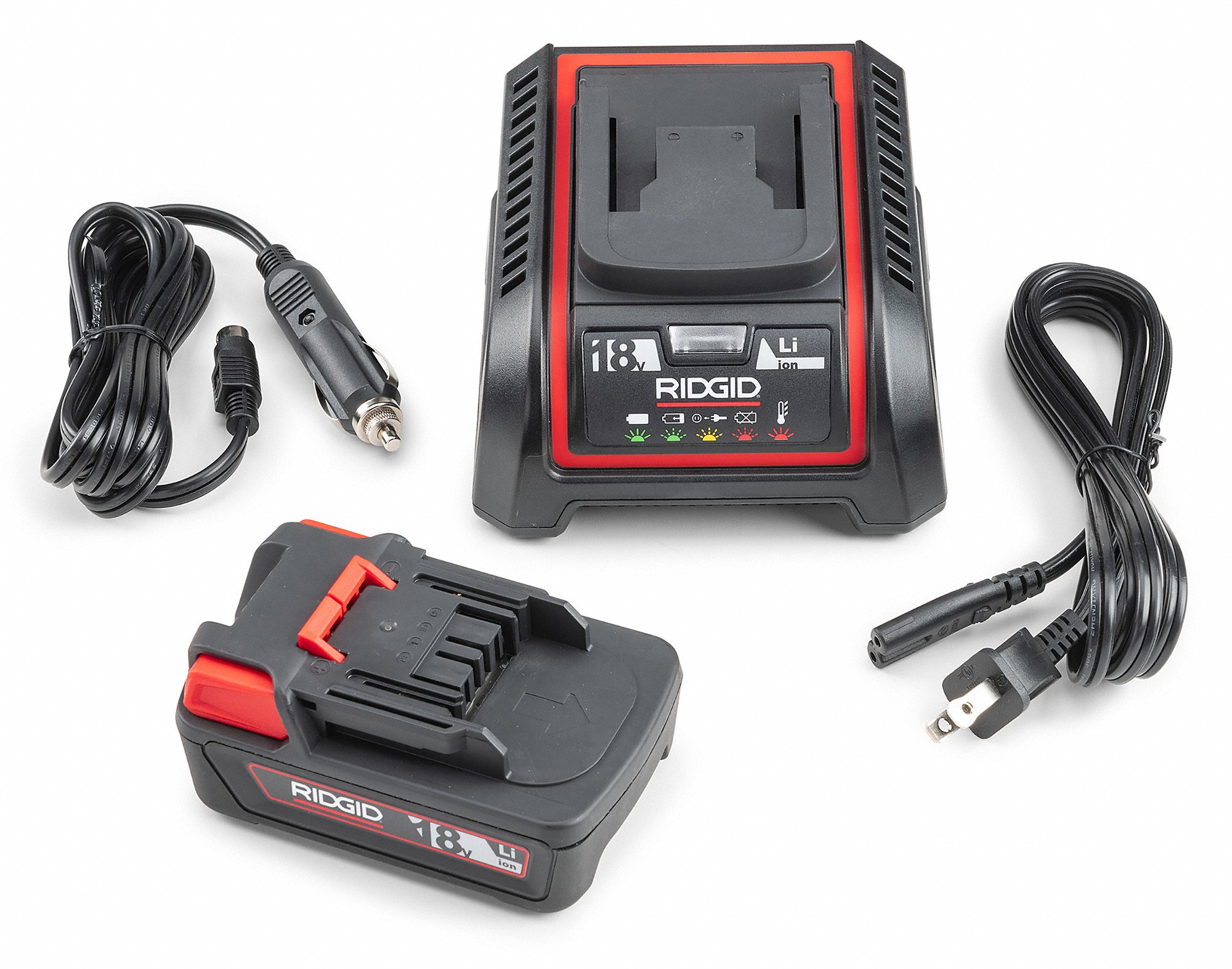 Battery and Charger Kit, 18V DC, 2.5 Ah