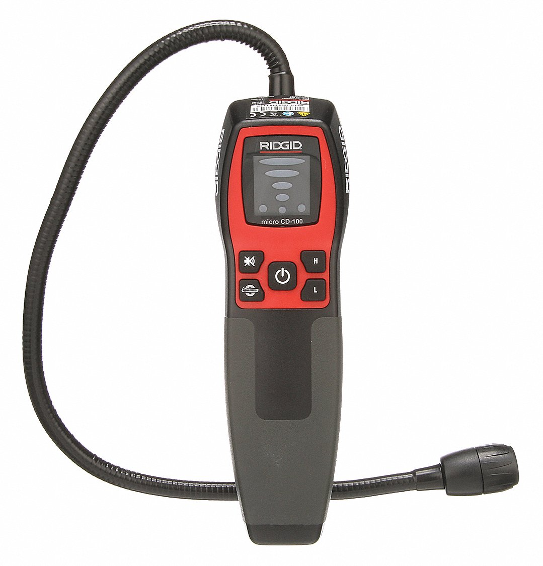 RIDGID micro CD-100 Combustible Gas Detector, Audible/Vibration/Visual Indicator, AA | CT9BBZ 40GL40