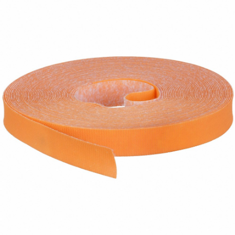 RIP TIE G-10-030-O Hook-and-Loop Cable Tie Roll, 30 ft Length, 1 Inch Width, 38 lb Tensile Strength, Orange | CT9BLV 45FJ88