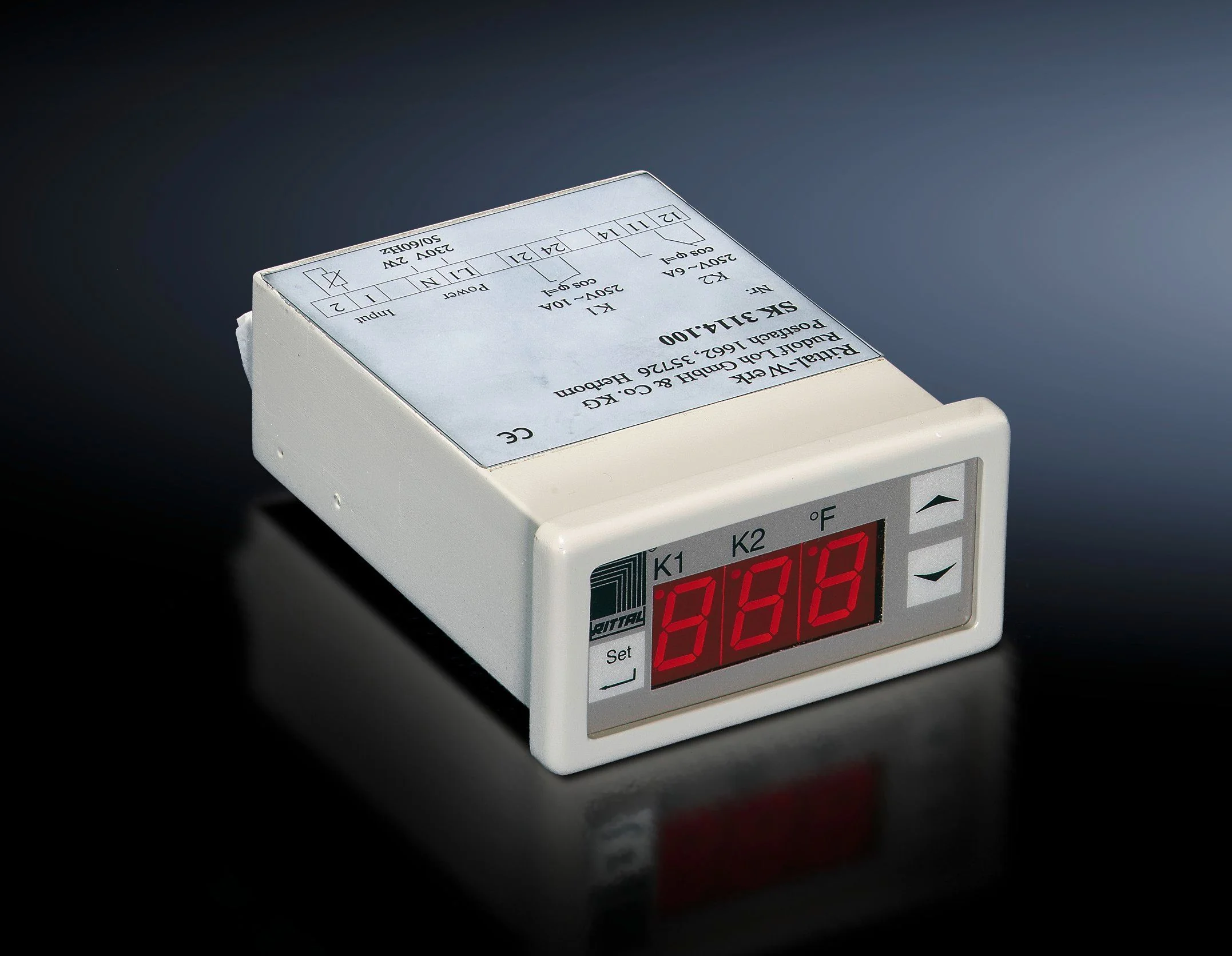 Digital Panel Mount Thermometer, 100-230 V, 50/60 Hz, 24-60 V