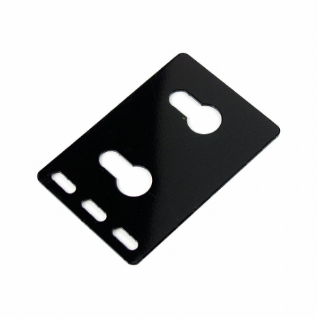 Dual Pdu Button Mount Bracket, Sheet Steel, Black