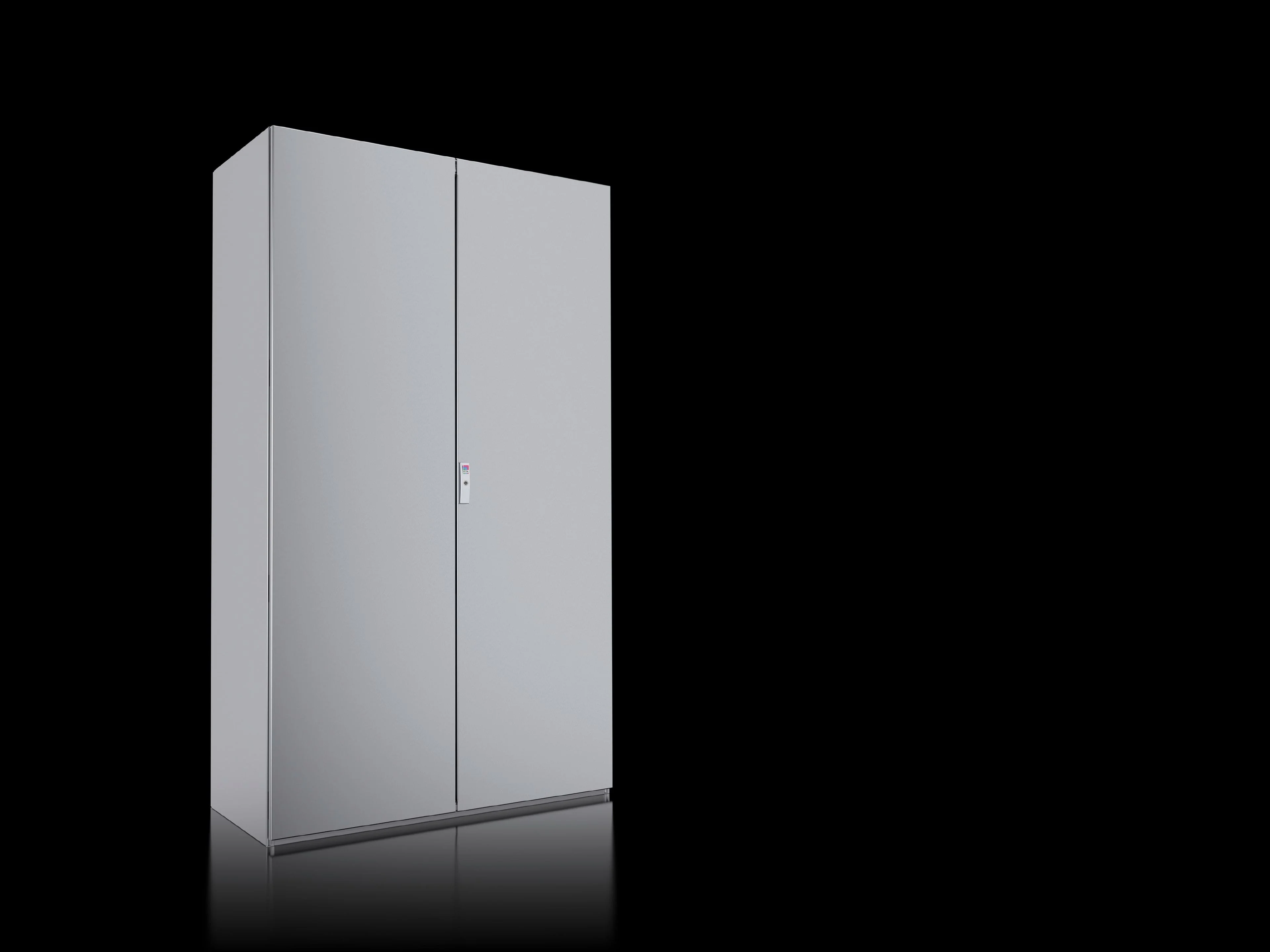 Free-Standing Enclosure System, 1200X2000X500 Mm, Stainless Steel, 1.4301, With Mounting Plate, Two Doors At The Front
