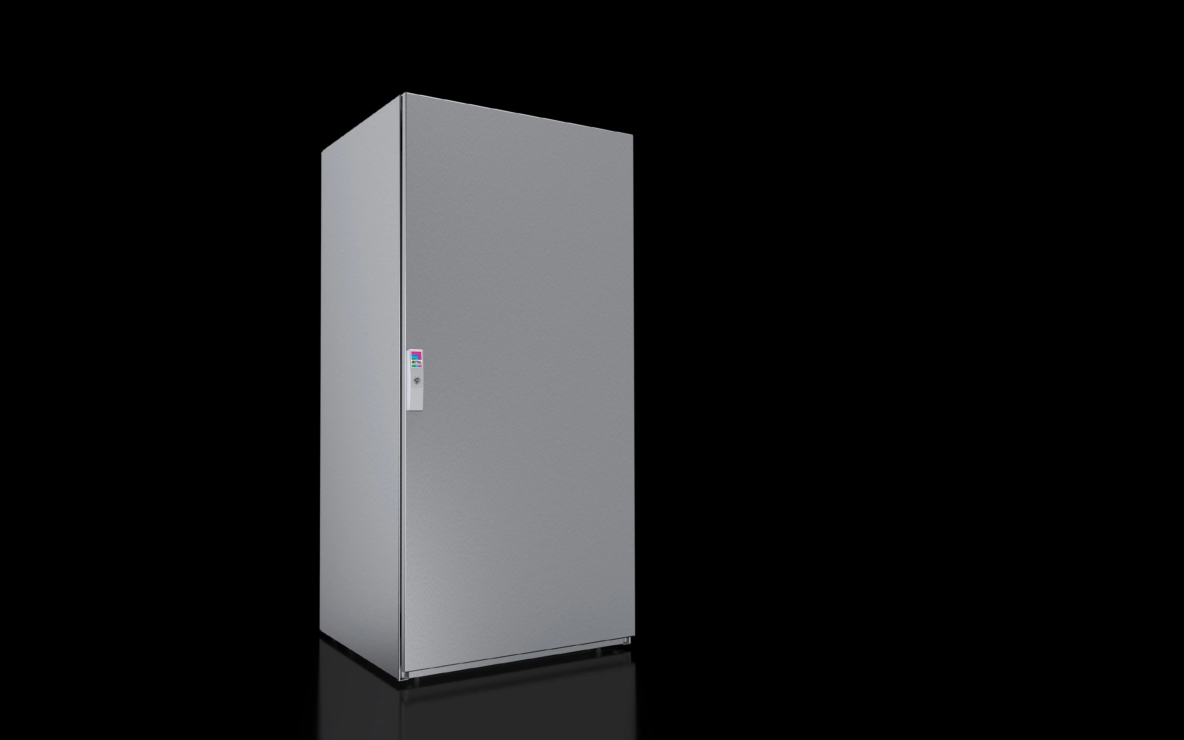 System Free-Standing Enclosure, 600X1200X500 Mm, Stainless Steel, 1.4301, With Mounting Plate, Single Door On Front Side