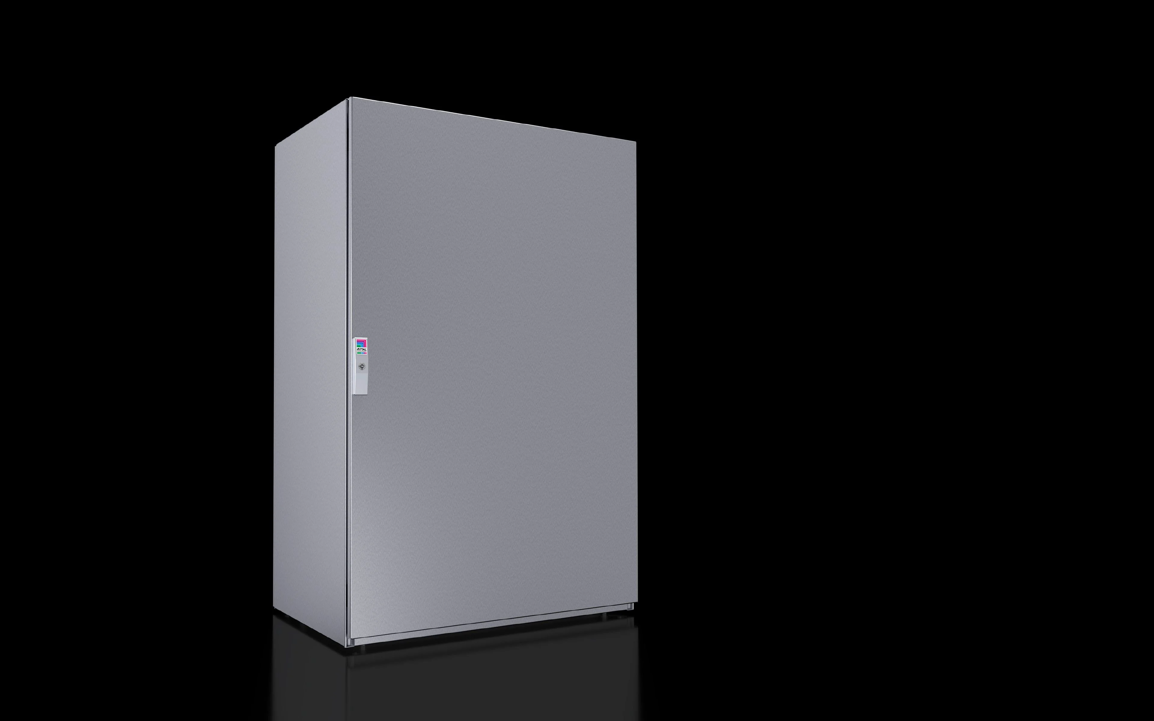 System Free-Standing Enclosure, 800X1200X500 Mm, Stainless Steel, 1.4301, With Mounting Plate, Single Door On Front Side