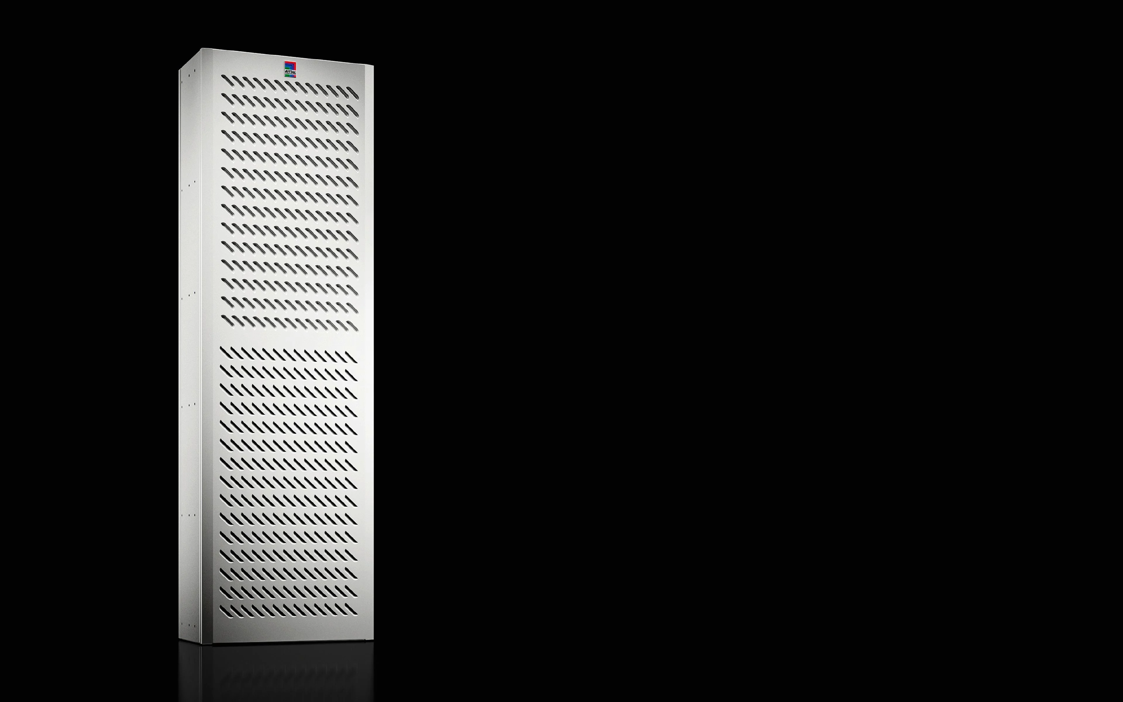 Cooling Unit, Wall-Mounted, Outdoor, 6824 Btu/H 110-240 V, 1, 380-480 V, 3, 50-60 Hz, Aluminum, 465 X 1640 X 260 Mm