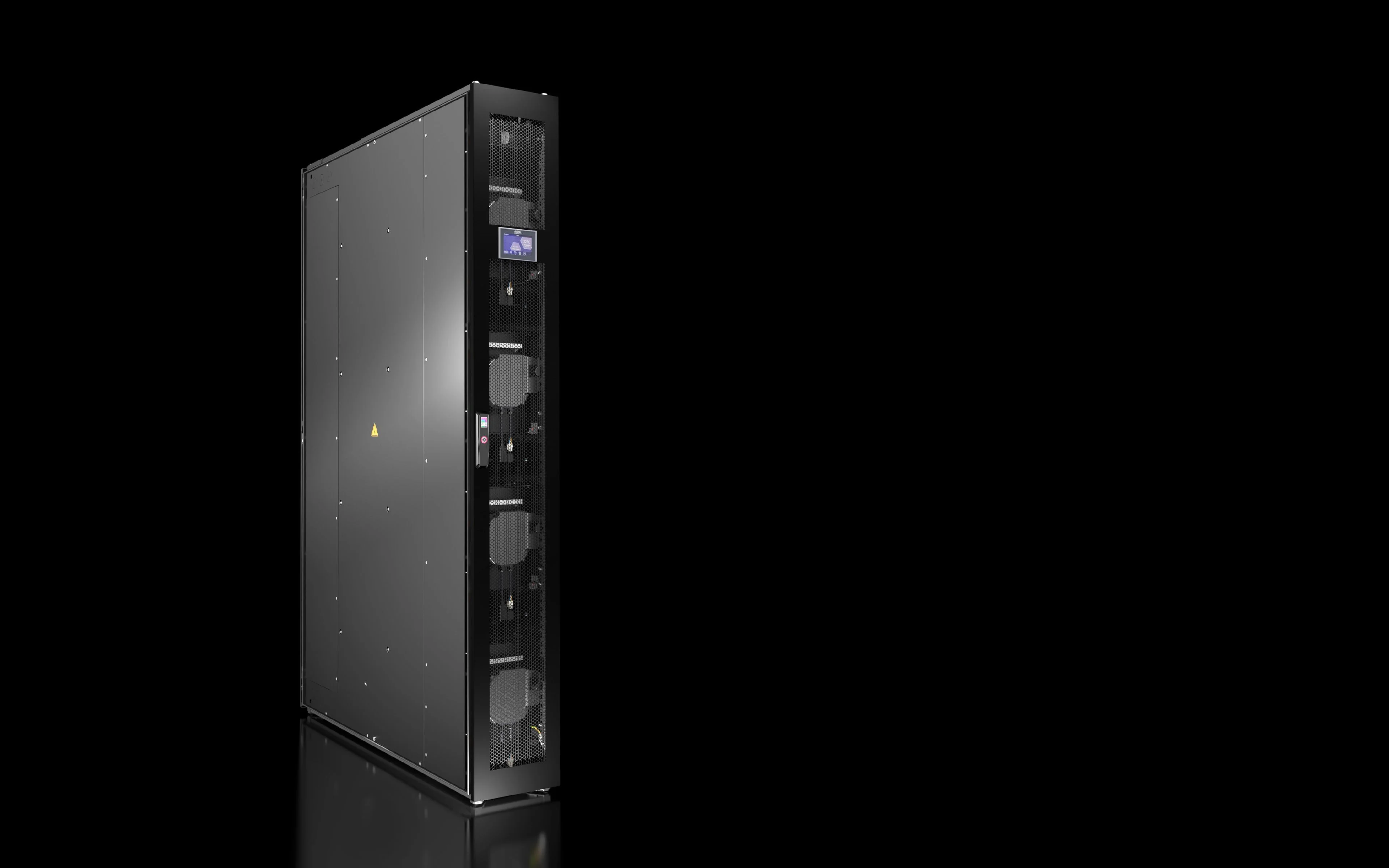Air/Water Heat Exchanger For Bay Cooling, Side Mounting On Rack, Protruding By 200 Mm, Ral 9005, Carbon Steel