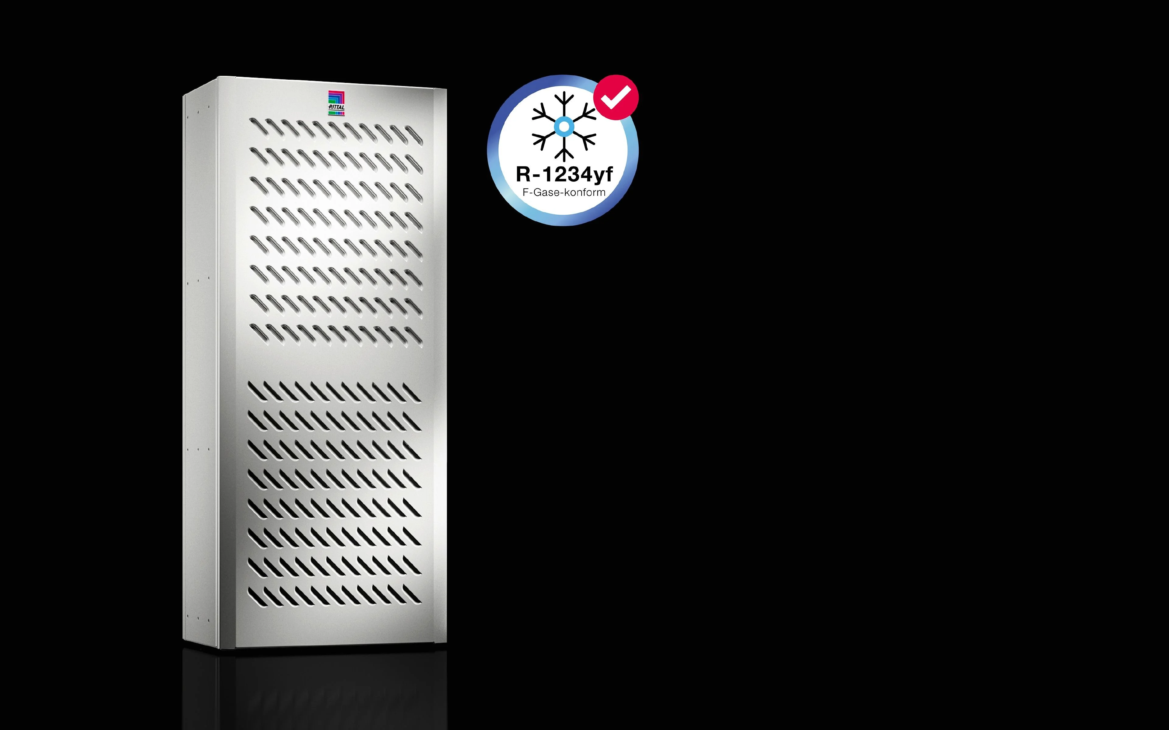 Cooling Unit, Wall-Mounted Outdoor, 1.5 Kw, 110-240 V, 1, 380-480 V, 3, 50-60 Hz, Aluminum, 415 X 990 X 280 Mm