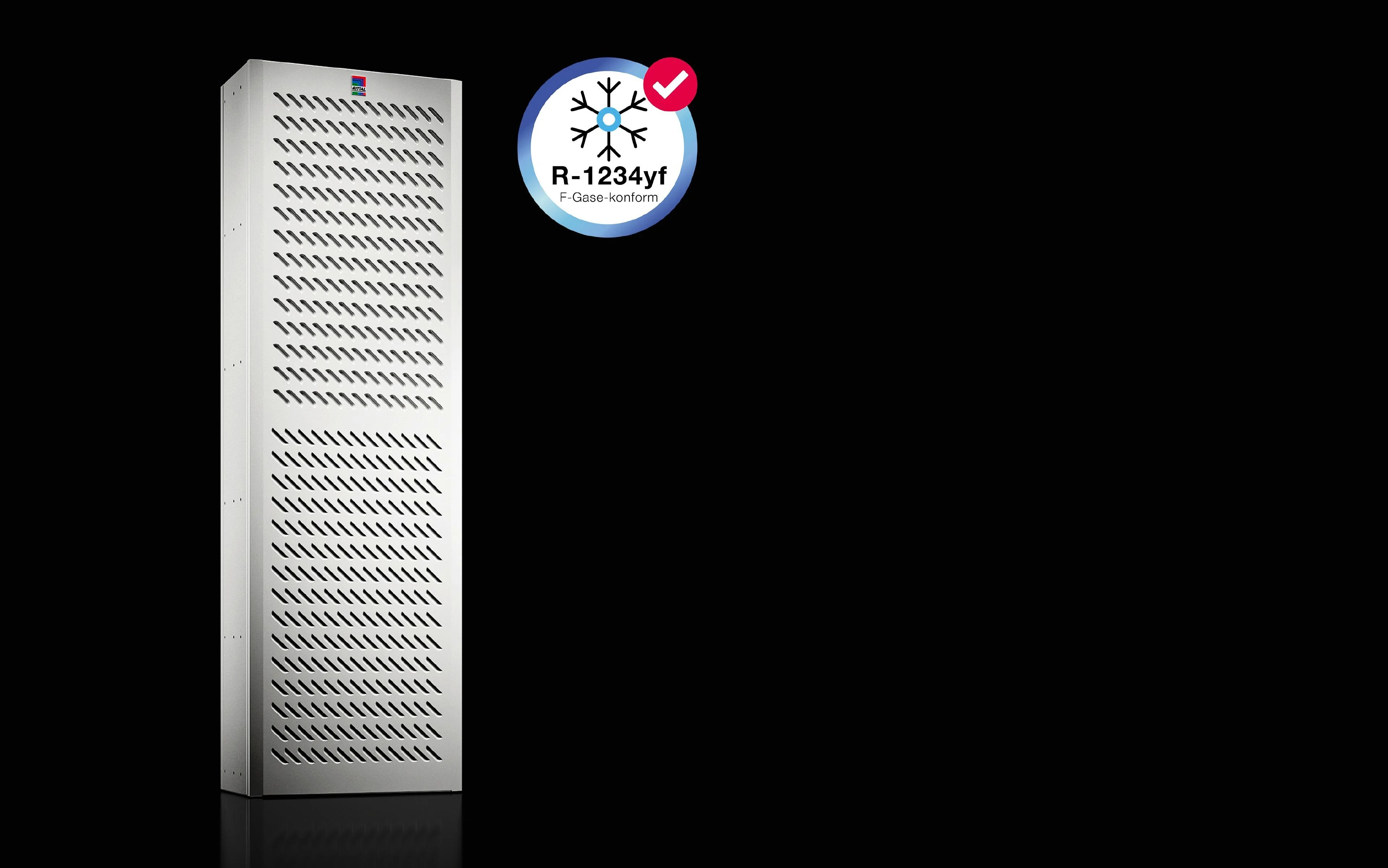 Cooling Unit, Wall-Mounted Outdoor, 2.0 Kw, 110-240 V, 1, 380-480 V, 3, 50-60 Hz, Aluminum, 465 X 1640 X 260 Mm