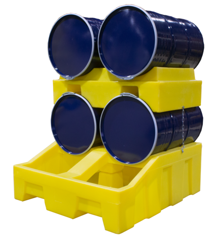 Drum Dispensing Cradle, For 2 x 205 Litre Drums, 400 Litre Sump Capacity