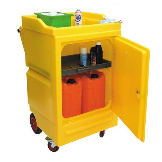 Mobile Work Cart, Lockable Door, 45 Litre Sump Capacity