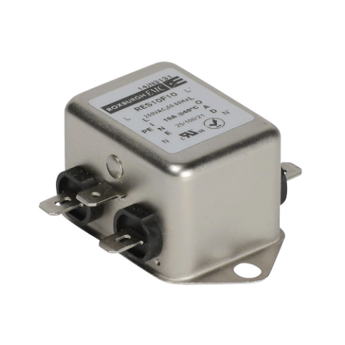 ROXBURGH RES10F10 Emi Input Filter, 120/240 VAC, 1-Phase, 10A, Panel Mount, Emi/Rfi Filtering, 1-Stage | CV7MBA