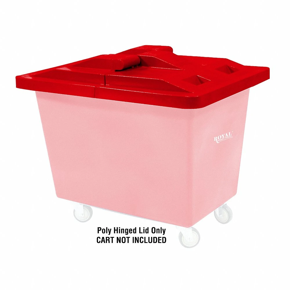 Hinged Truck Lid, 34 Inch Length, 5 Inch Height, Red