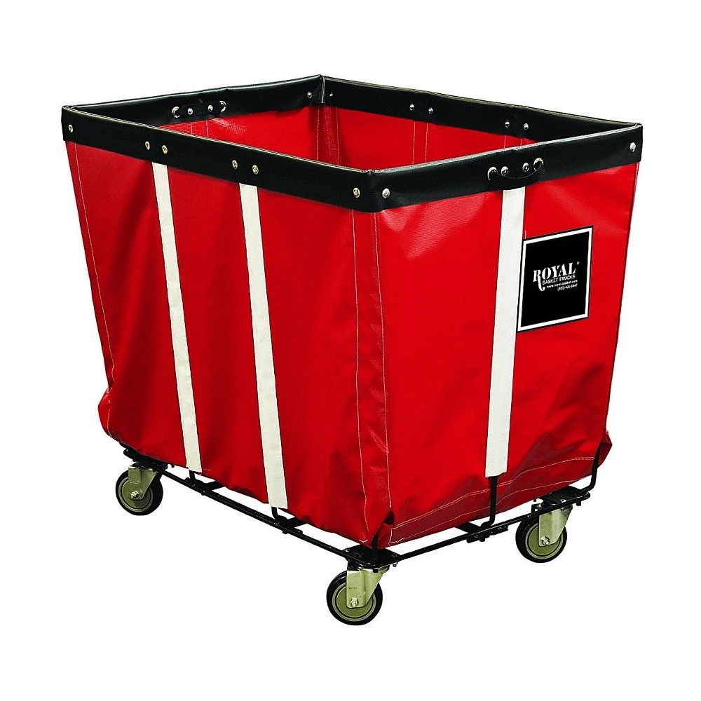 Basket Truck, Vinyl Liner, Red, 4 Swivel, Corner, 20 bu Truck Capacity, Wire