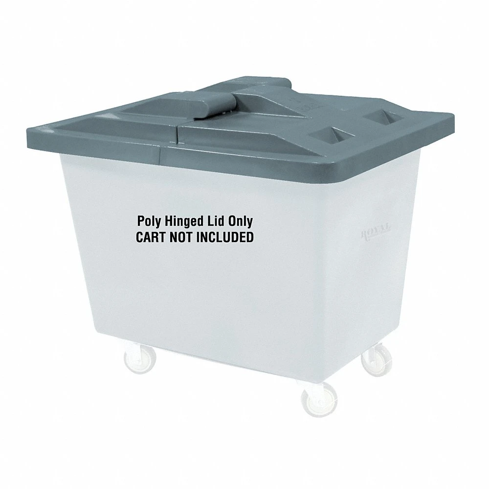 Hinged Truck Lid, 38 Inch Length, 5 Inch Height, Gray