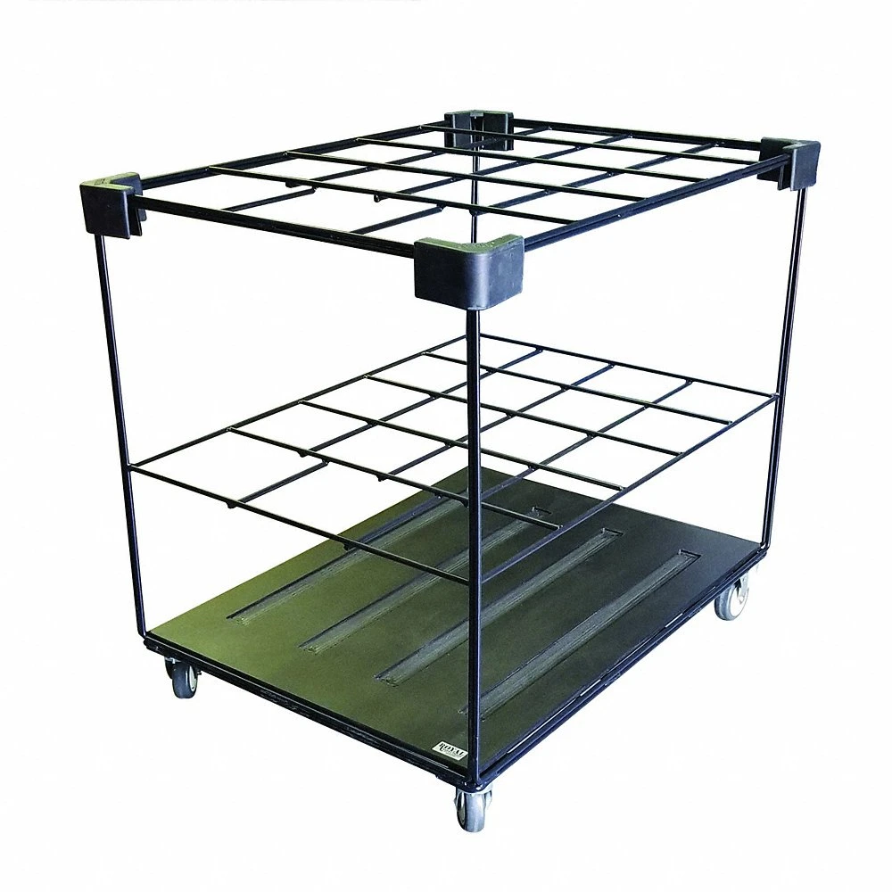 Mat Cart, 40 length, 38 5/8 Height, Black