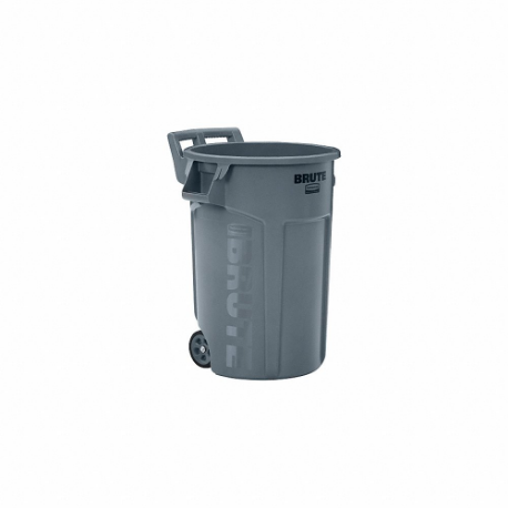RUBBERMAID 2131929 Rollout Trash Can, Gray, 44 Gal Capacity, 28 3/8 Inch Width/Dia | CT9EVQ 61DR10