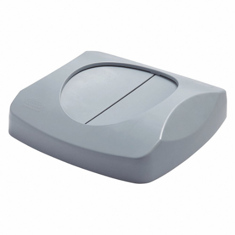 RUBBERMAID FG268988GRAY Swing Inch Top, 16x16x4 Inch Size, Gray | CT9FLK 58LK84