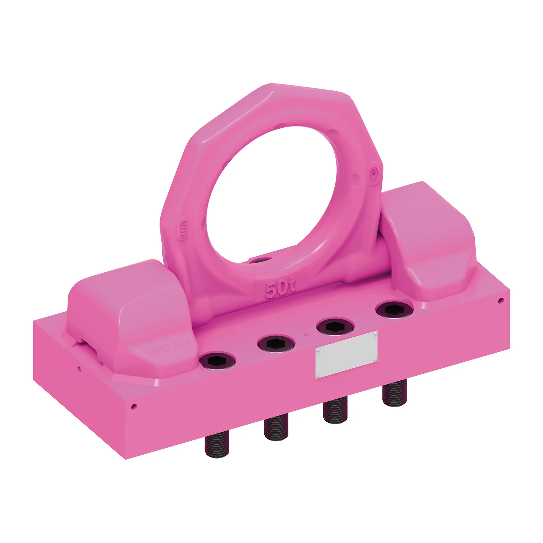 RUD CHAIN 7985866 Load Ring, M30 Nominal Size, 265 mm Pitch, Welded On Boltable Plate | CY3JYN