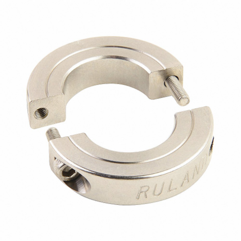 RULAND MANUFACTURING ENSP45-16-SS Shaft Collar, 2 Piece, Metric With Inch Bore, Round, Clamp On, 1 Inch Bore Dia | CT9MFC 45WT89