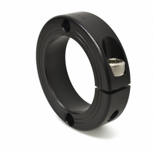 RULAND MANUFACTURING FHD-MCL-24E-AN Mountable Shaft Collar, 1 1/2 Inch Bore Dia, Round, Aluminum, Face Mount Holes | CT9JAY 805NL6