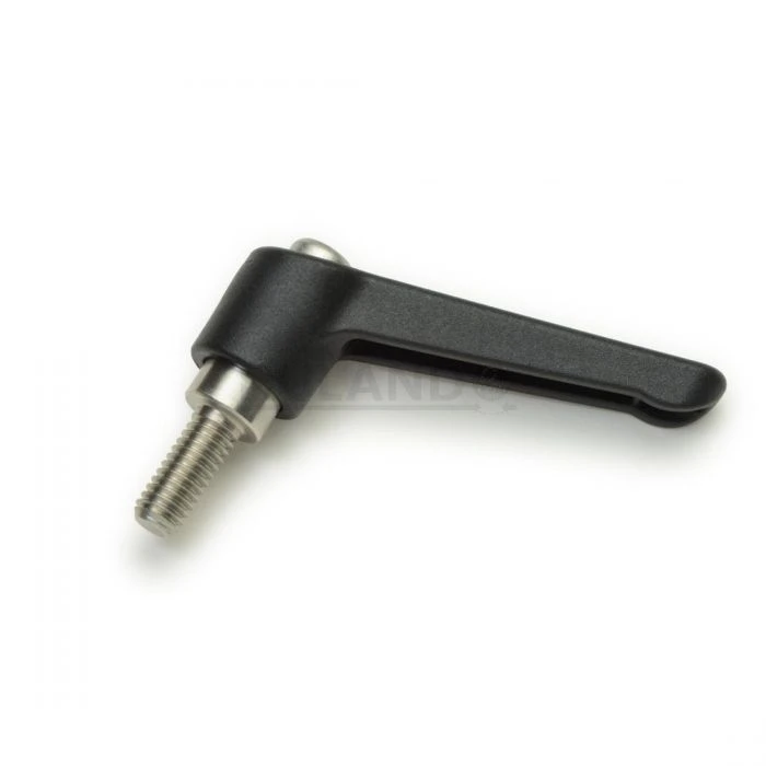 Lever Lg. 63mm, Stud Thread M8, Stud Lg. 32mm, Plastic Lever, SS Inserts