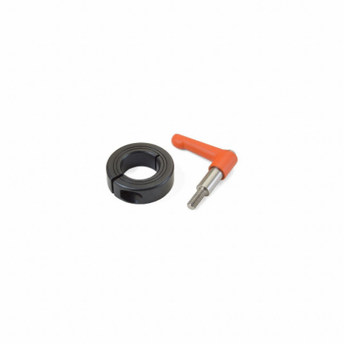 RULAND MANUFACTURING LVO-MCL-24E-AN Quick Clamping Shaft Collar, 1 1/2 Inch Bore Dia, Round, Aluminum, Orange | CT9JVL 805KR0