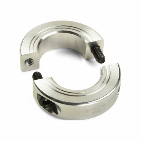 RULAND MANUFACTURING MSPB-10-A Balanced Shaft Collar, 2 Piece, Metric, Round, Clamp On, 10 mm Bore Dia | CT9NQB 805EG8