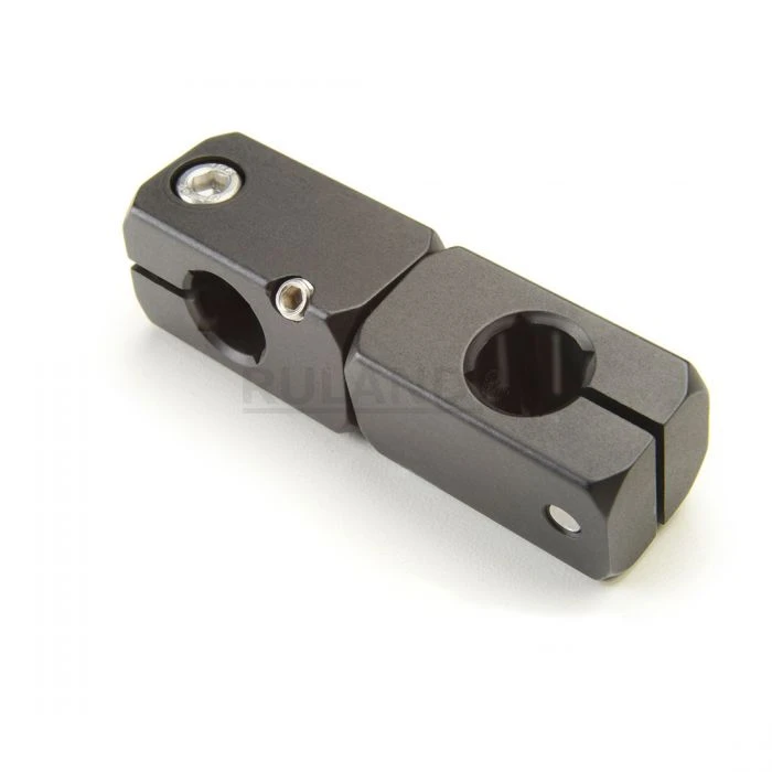 Thru Hole 8mmx8mm, L 52.5mm, W 16mm, Black Anodized Aluminum