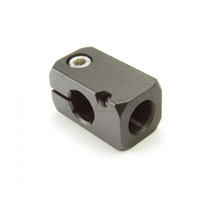 Thru Hole 8mmx8mm, Lg. 26.0mm, Black Anodized Aluminum