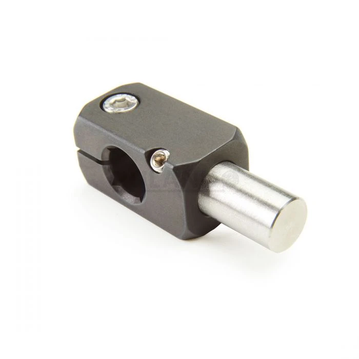 Thru Hole 8mm, Stud Diameter 8mm, Stud Lg. 16mm, Black Anodized Aluminum