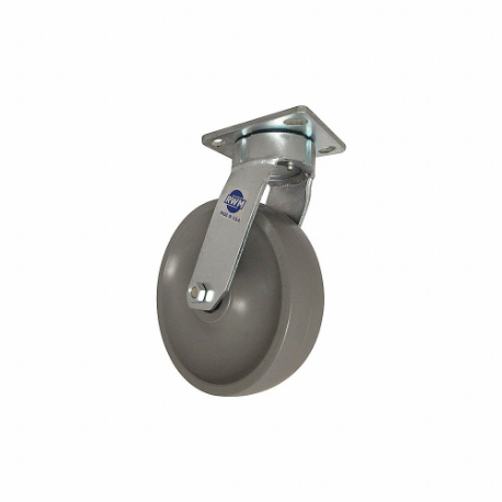 RWM 65-GTB-0820-S Kingpinless Plate Caster, 8 Inch Dia, 10 1/8 Inch Height, Swivel Caster, Swivel | CT9QJT 29XV96