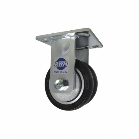 RWM 65-SWE-0620-R-42RT-CRN75D Kingpinless Plate Caster, 6 Inch Dia, 7 1/2 Inch Height, Rigid Caster, Rigid | CT9QDJ 53CF82