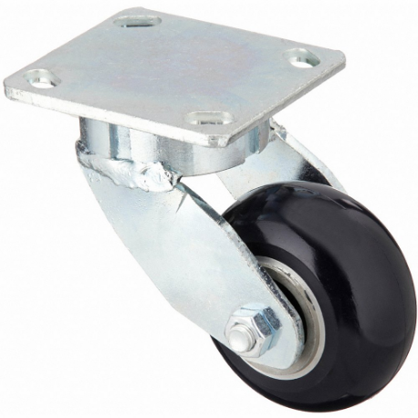 RWM 65-UAB-0421-S-2.5 Kingpinless Plate Caster, 4 Inch Dia, 5 5/8 Inch Height, Swivel Caster, Swivel | CT9QBC 53CF96
