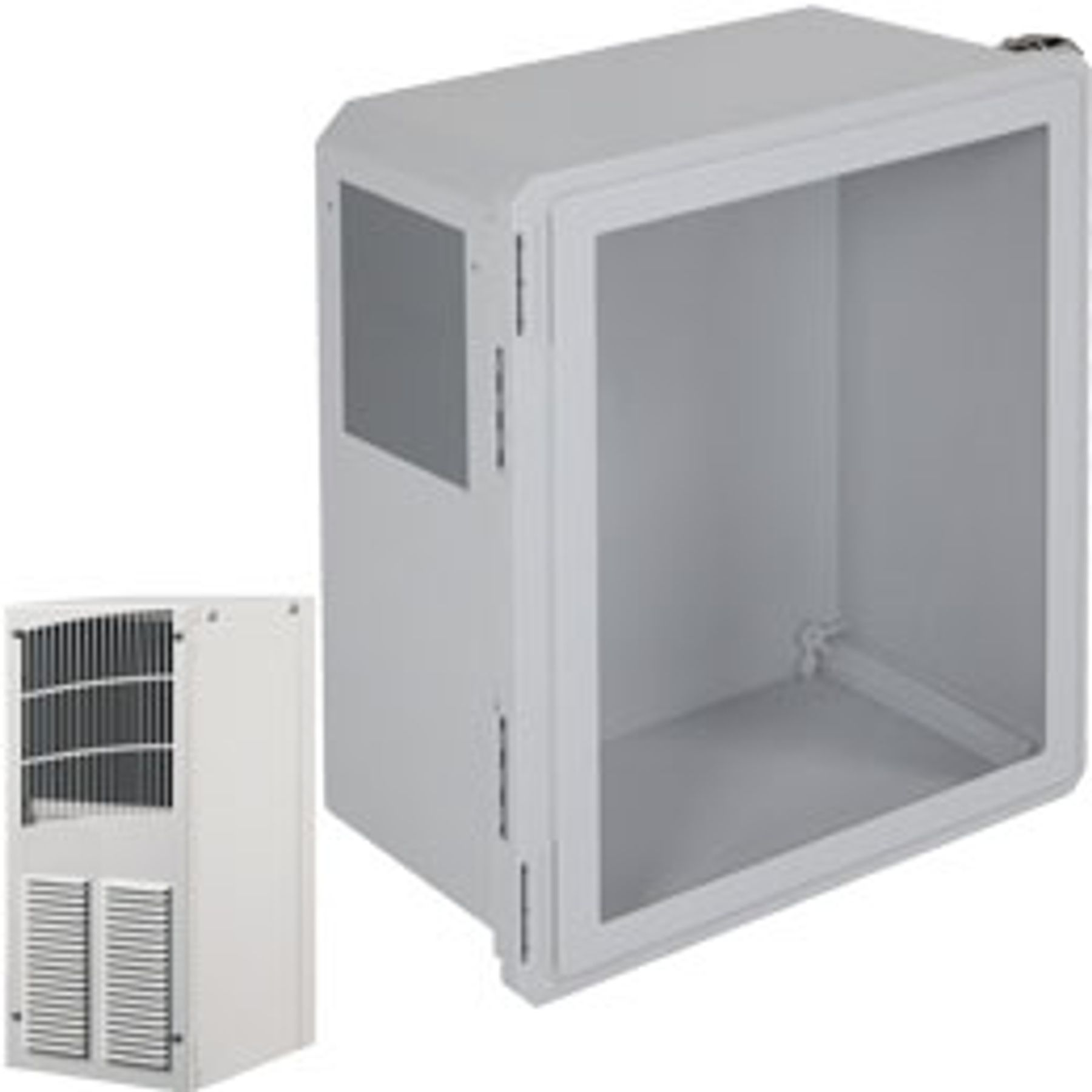Fiberglass Enclosure With A/C And Heat, 18 x 16 x 10 Inch Size, With Window