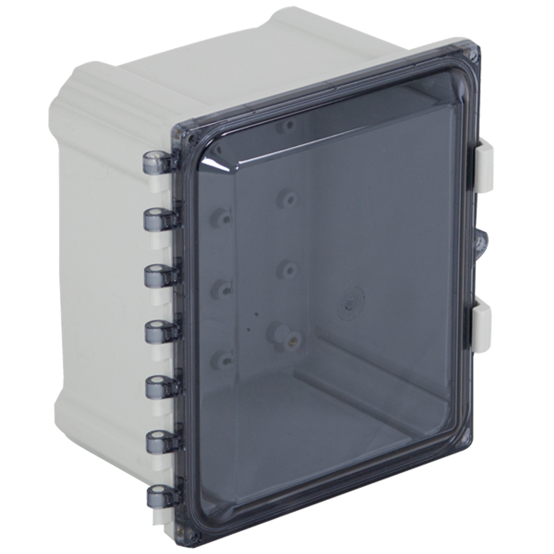 Polycarbonate Enclosure, 10 x 8 x 7 Inch Size, Tinted