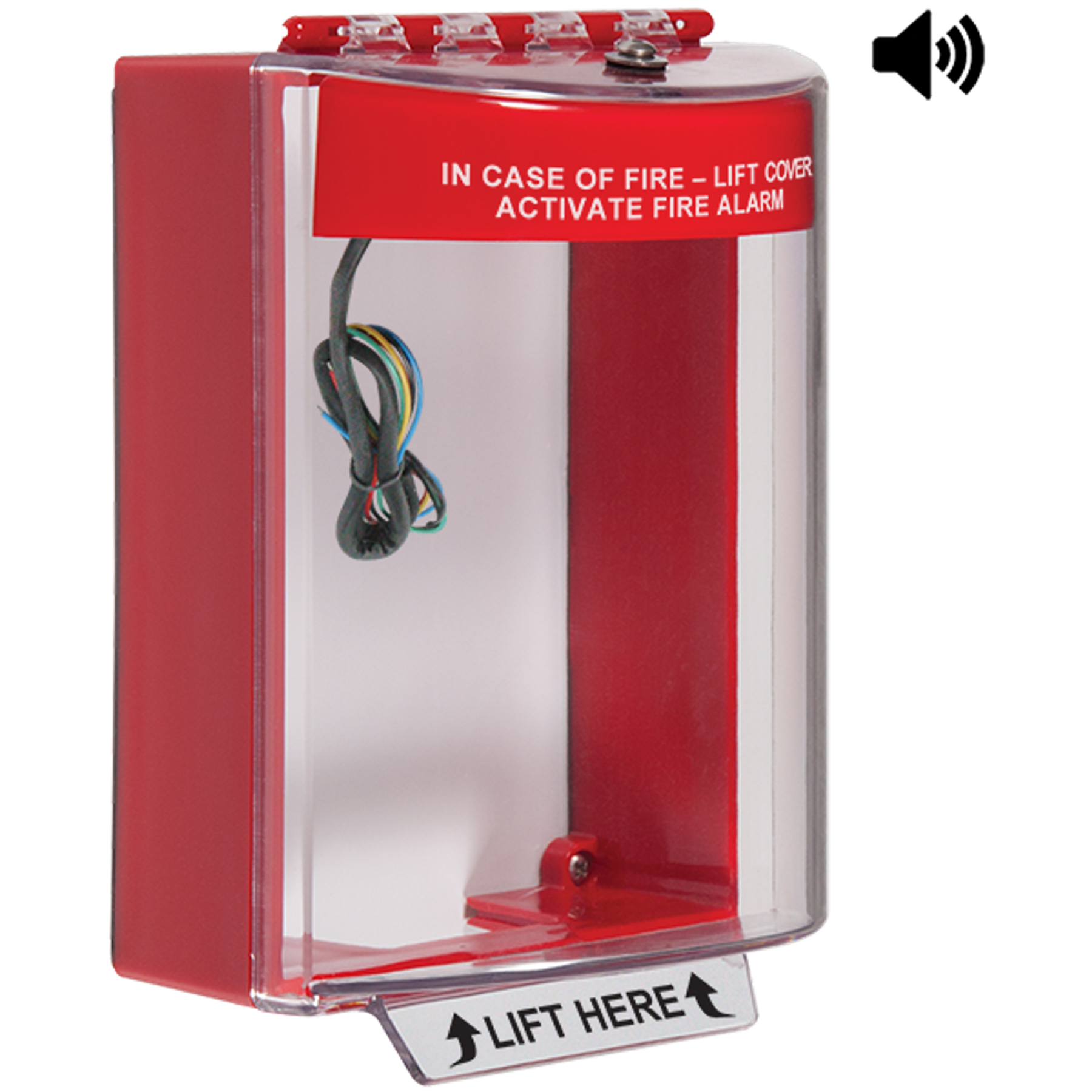 Dome Cover, With Spacer, Horn, Relay, Red Housing, Fire Label