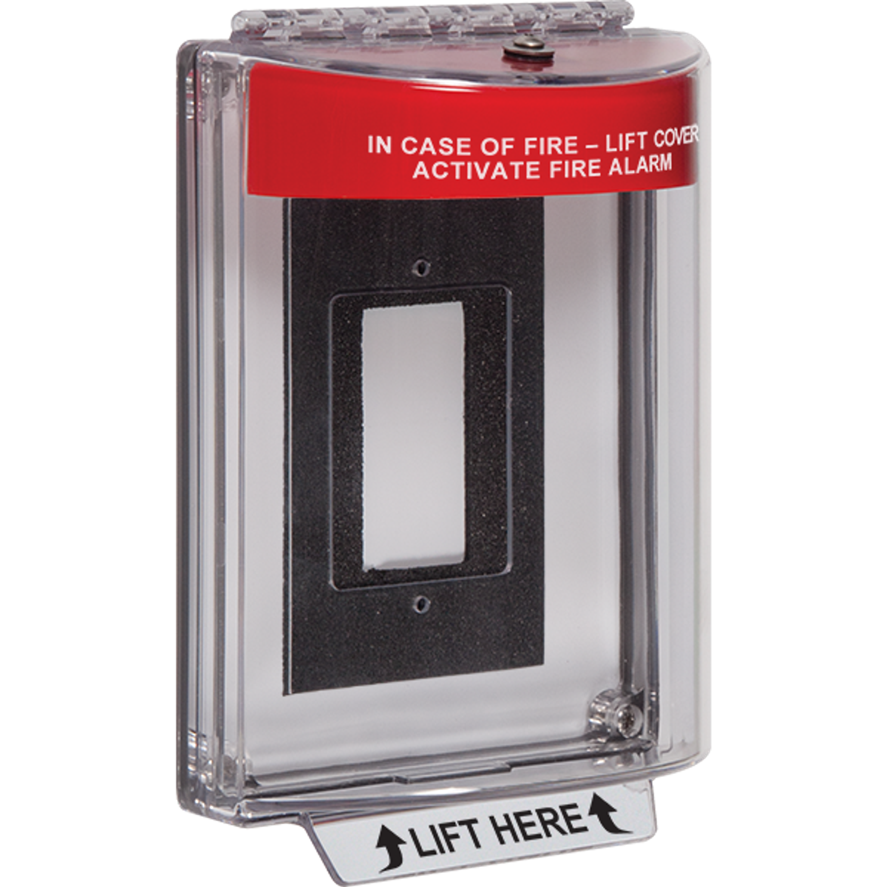 Dome Cover, Red Housing, Fire Label