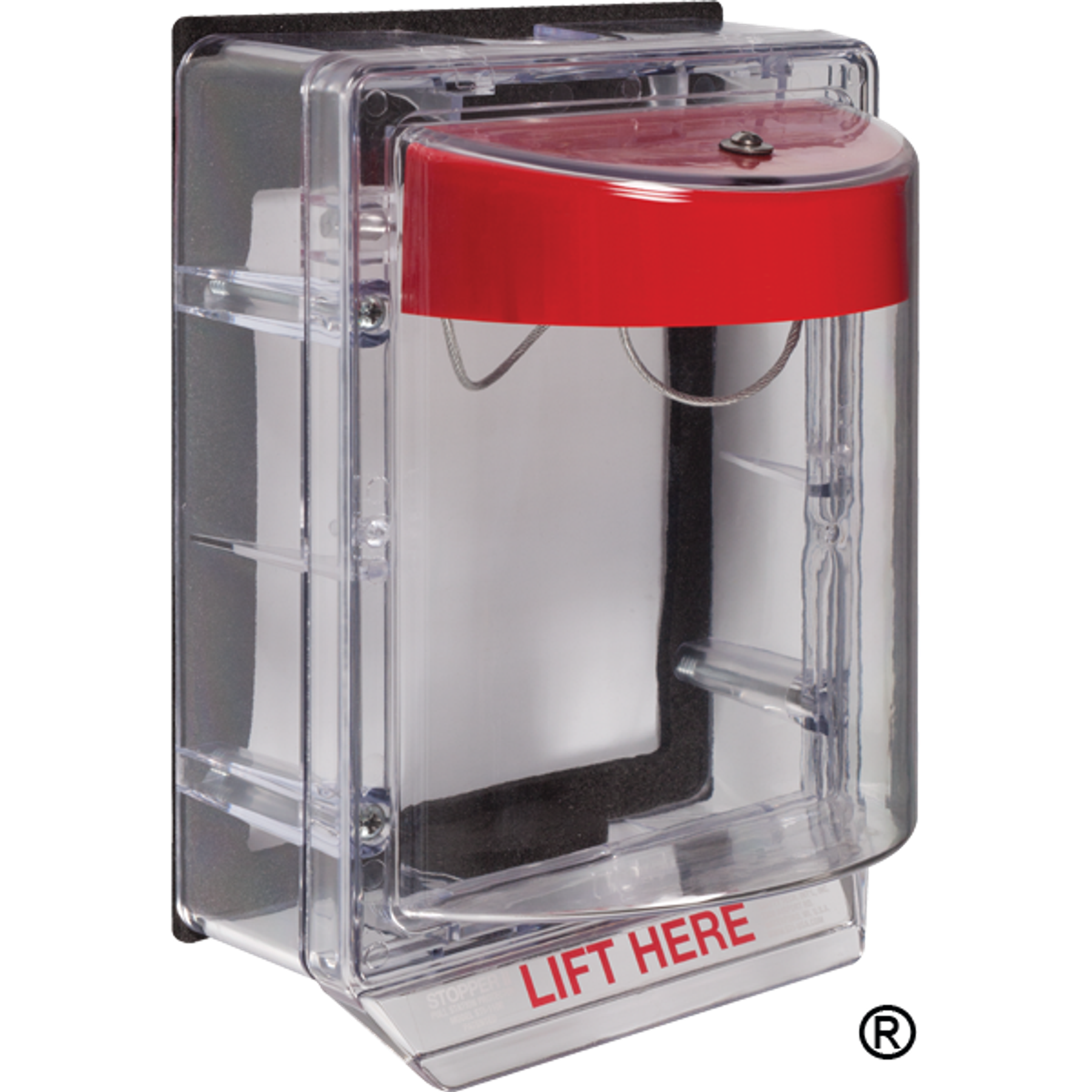 Weather Stopper Protective Cover, Without Horn With Spacer, Red Horn, Clear Spacer