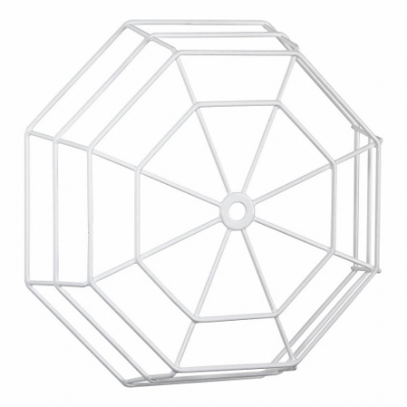 SAFETY TECHNOLOGY INTERNATIONAL STI-9635 Clock/Bell Guard, Steel, Wall, Open, White, 3 5/8 Inch Dp, Indoor | CT9RHJ 803EF4