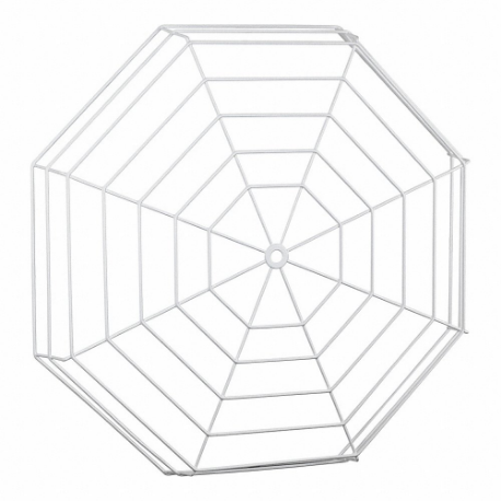 SAFETY TECHNOLOGY INTERNATIONAL STI-9637 Clock/Bell Guard, Steel, Wall, Open, White, 3 5/8 Inch Dp, Indoor | CT9RHK 803EF8