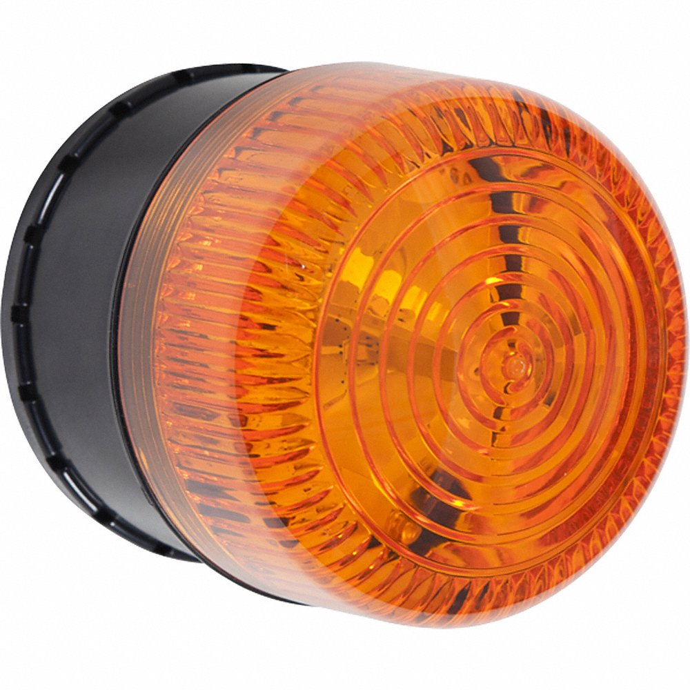 Siren/Strobe, Round, Amber, Select-Alert