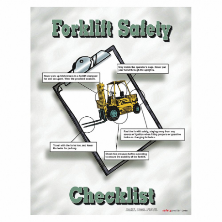 SAFETYPOSTER P2170 Safety Poster, 22 X 17 Inch Nominal Sign Size, English | CT9RCB 35LG58