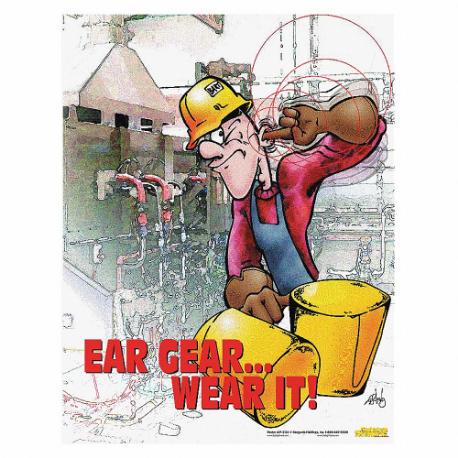 SAFETYPOSTER P3126 Safety Poster, 22 X 17 Inch Nominal Sign Size, English | CT9RBF 35LG50