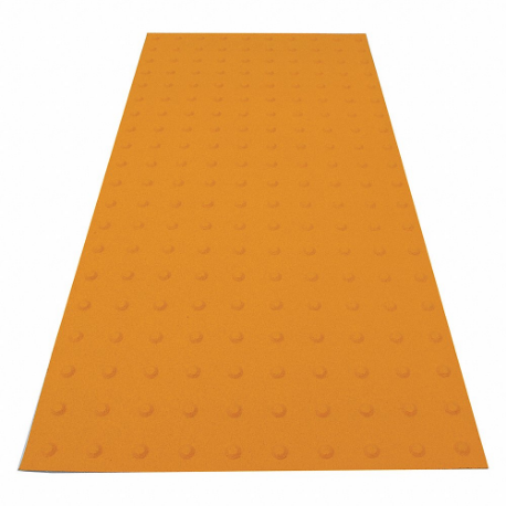 SAFETYSTEPTD SSTDRU2X423504 ADA Warning Pad, Asphalt/Concrete, Surface Applied, Flex Cement, Yellow, 4 ft Length | CT9RGF 52JD04