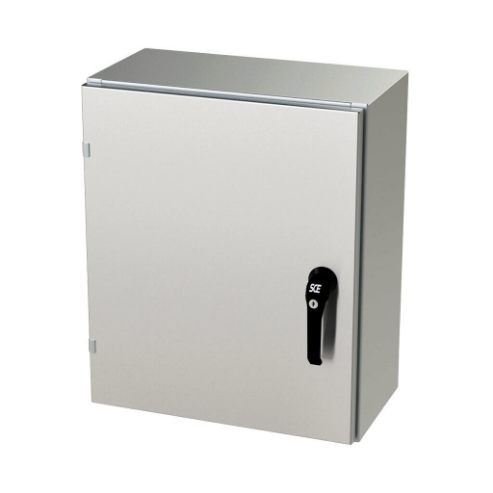 SAGINAW SCE-24EL2010SS6LPPL Enclosure, 24 x 20 x 10 Inch Size, Wall Mount, 316L Stainless Steel, #4 Brush Finish | CV6QTJ