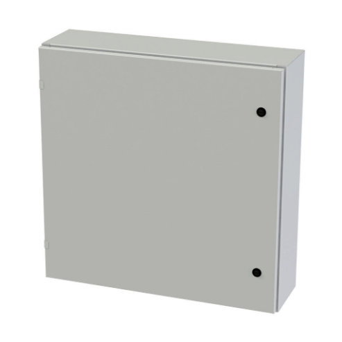 Enclosure, 30 x 30 x 8 Inch Size, Wall Mount, Carbon Steel, Ral 7035 Light Gray