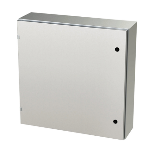SAGINAW SCE-30EL3008SSLP Enclosure, 30 x 30 x 8 Inch Size, Wall Mount, 304 Stainless Steel, #4 Brush Finish | CV6QZZ