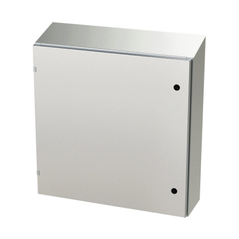 Enclosure, Slope Top, 30 x 30 x 8 Inch Size, Wall Mount, 304 Stainless Steel