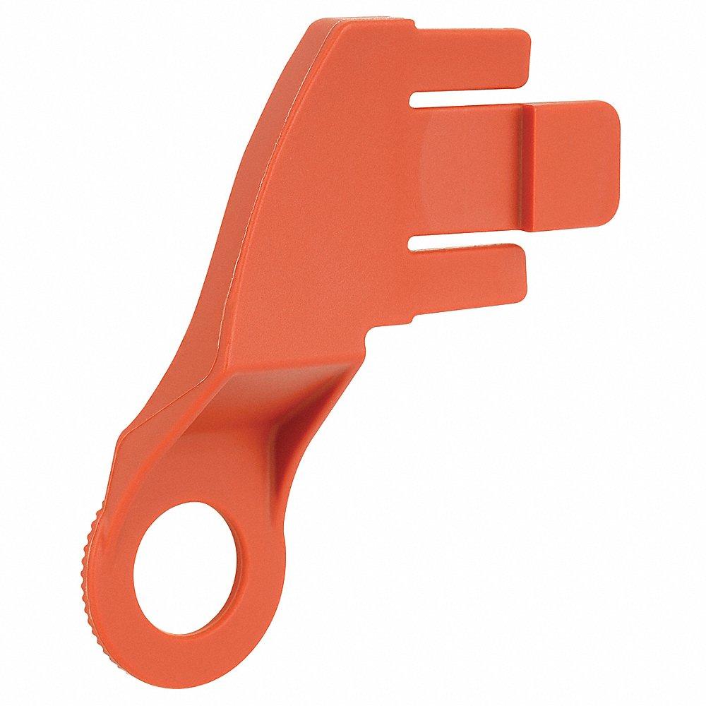 Hard Hat Left And Right Clip, Molded Plastic, Orange