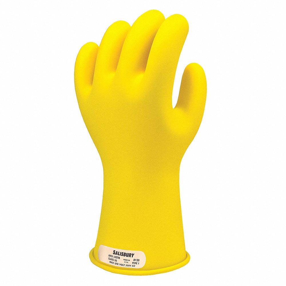 SALISBURY GK0011Y/8 Electrical Glove Kit, 500V AC/750V DC, 11 Inch Length, Yellow, 8 Size | CJ2BRD 44F809